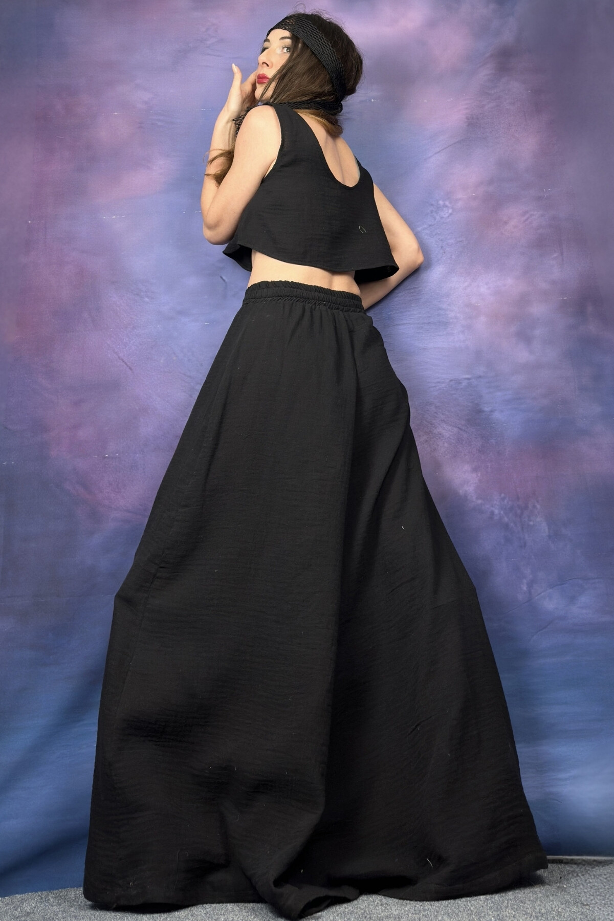 GENİŞ KESİM BAMBU PANTOLON 
