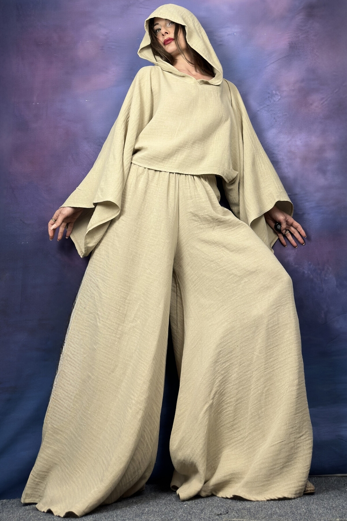 GENİŞ KESİM BAMBU PANTOLON