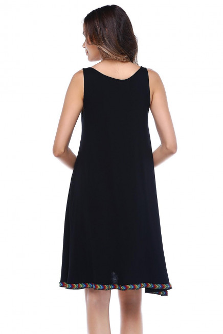 ROBA VE ETEK UCU BİYELİ ELBİSE  