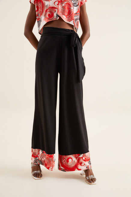 PAÇA DETAYLI KREP PANTOLON