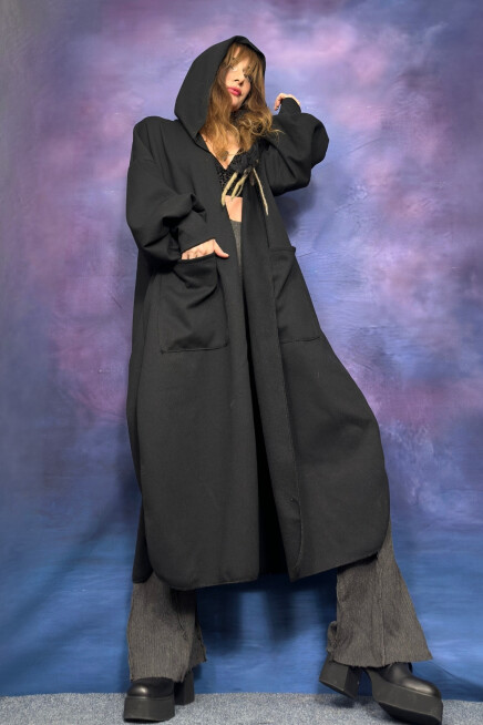 CEPLİ KAPŞONLU UZUN HIRKA