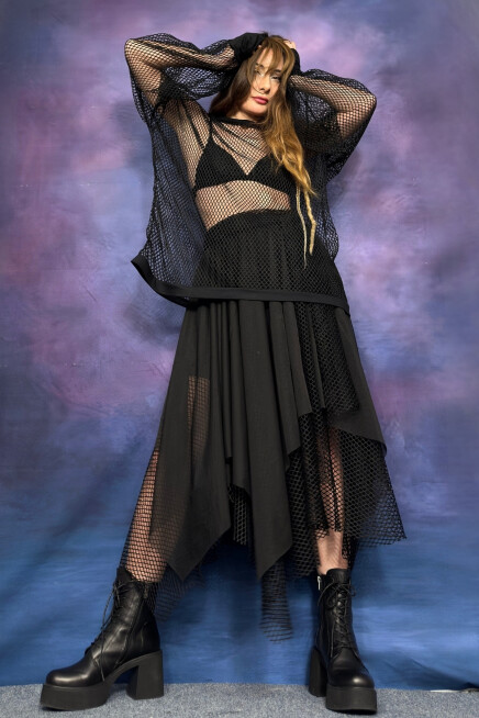 ÇİFT KAT FİLELİ ASTARLI ETEK