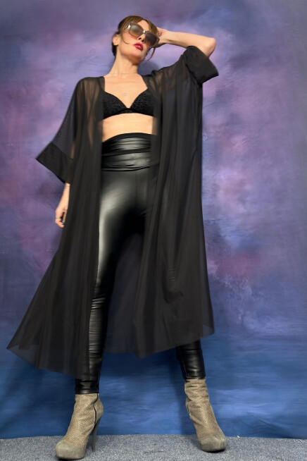 TÜL TRANSPARAN KİMONO