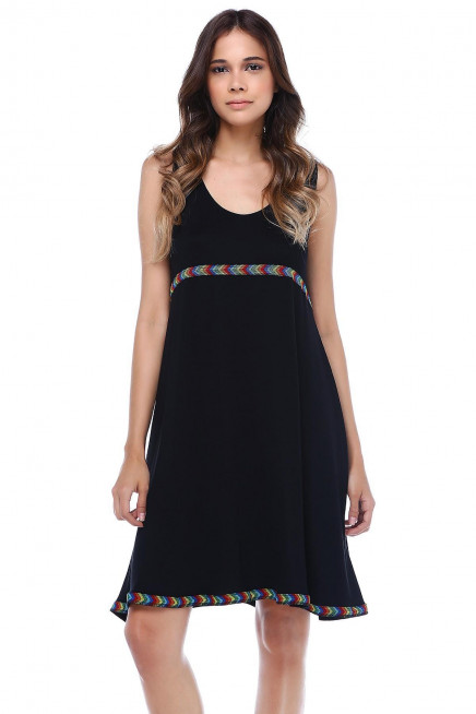 ROBA VE ETEK UCU BİYELİ ELBİSE  