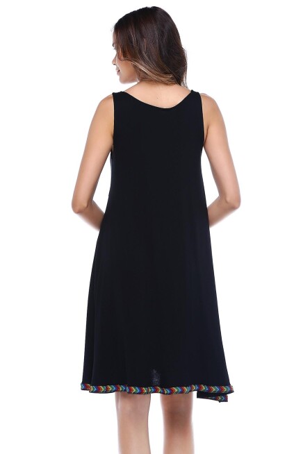 ROBA VE ETEK UCU BİYELİ ELBİSE  