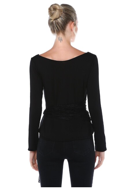 DANTEL KEMERLİ BLUZ 