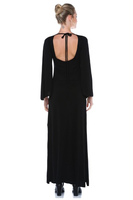 SIRT DEKOLTELİ MAXİ ELBİSE 