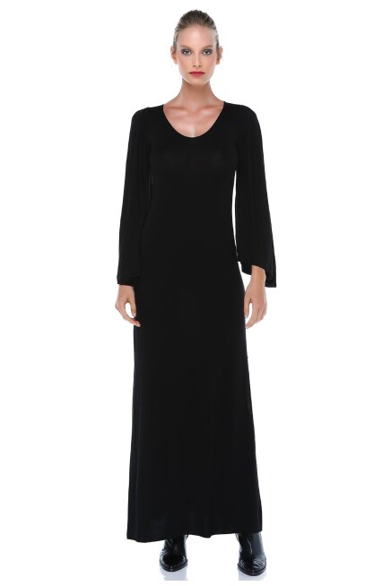 SIRT DEKOLTELİ MAXİ ELBİSE 