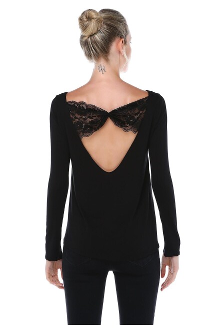 SIRT DETAYLI BLUZ 