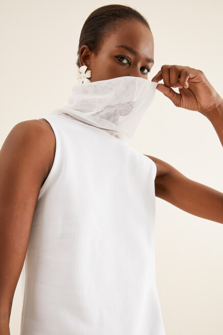 TÜL DETAY TUNİK ELBİSE