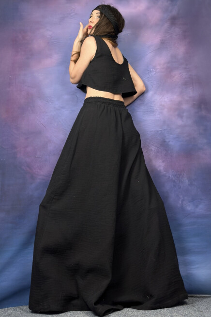 GENİŞ KESİM BAMBU PANTOLON 