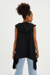 SİYAH KOLSUZ SWEATSHIRT
